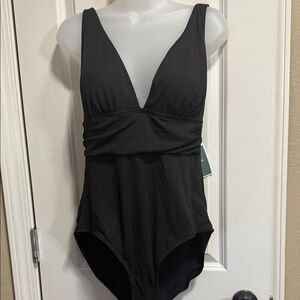 Black one piece swimsuit size L. NWT